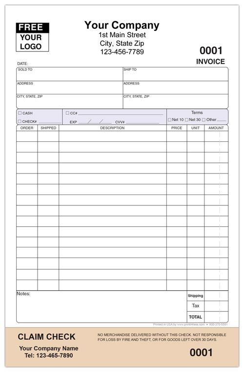Claim Check Invoices