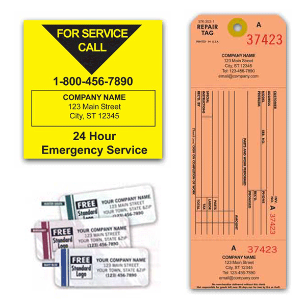 HVAC Labels &amp; Tags