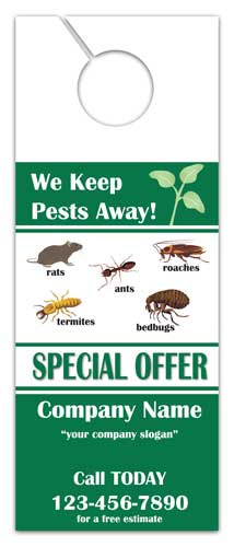 Pest Control Door Hangers