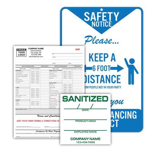 Printed Sanitization Materials