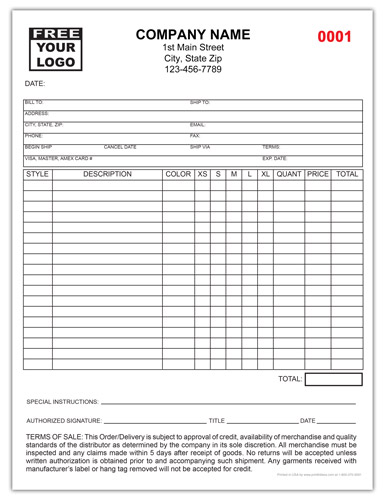 Purchase Order Forms