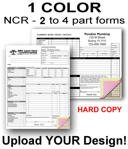 Custom Forms w/Hard Back