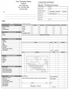 landscaping form