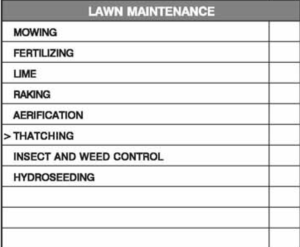 maintenance