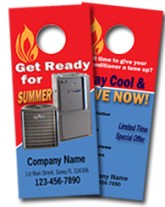 hvac door hanger
