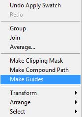 Select Make Guides