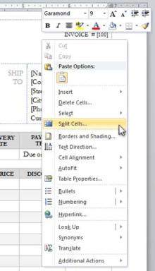 Select Split Cells