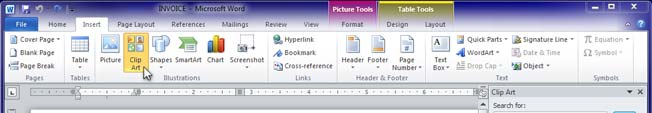 Insert Clip Art