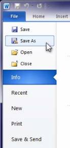 Click Save As
