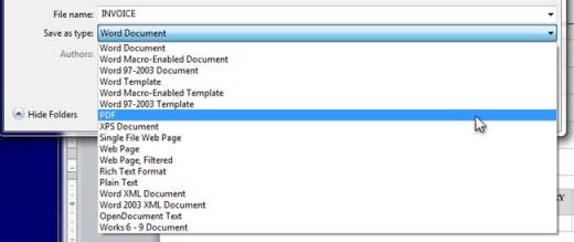 Save File As PDF