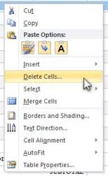 Select Delete Cells