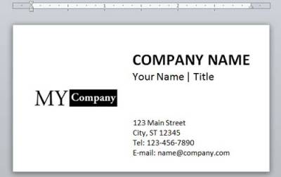 Finished Business Card