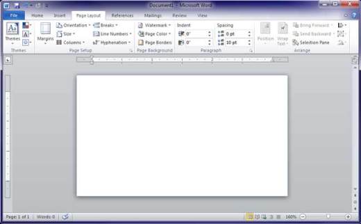Blank Business Card Document