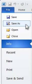 Saving Your File