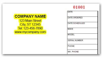 HVAC Form Component - Company Information