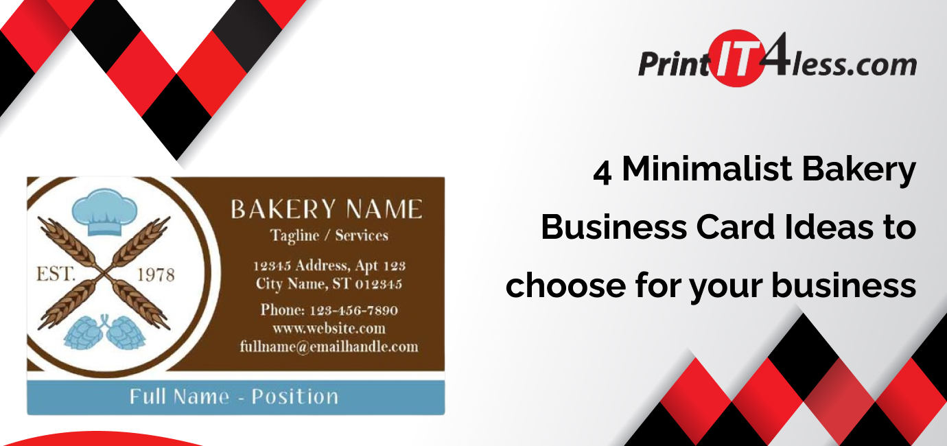 4 Minimalist Bakery Business Card Ideas to Choose for Your Business
