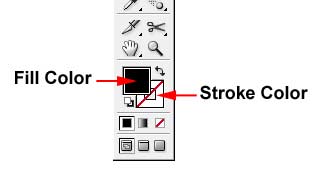 Illustrator Form Tut - Fill & Stroke Colors in Tools Menu