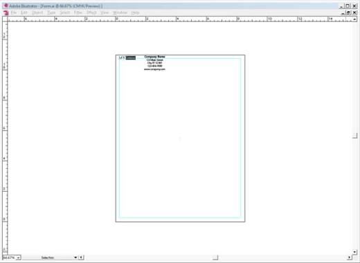 Illustrator Form Tut - Company Info & Logo Placed on Document
