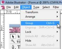 Illustrator Form Tut - Group the Four Lines