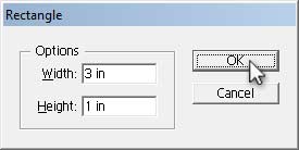 Illustrator Form Tut - Create a 3" x 1" Rectangle