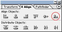 Illustrator Form Tut - Align the Bottoms of Sections 3 & 4