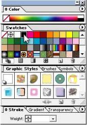 Illustrator Form Tut - Select Black Swatch for Your Stroke Color