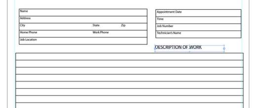 Illustrator Form Tut - Create Text Box for Description of Work