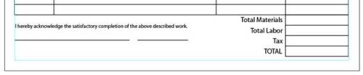 Illustrator Form Tut - Text and Lines for Customer's Signature