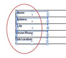Illustrator Form Tut - Select All Text Boxes on Lefthand Side