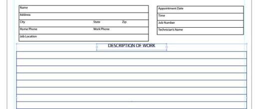 Illustrator Form Tut - Horizontally Align "Description of Work" with Box