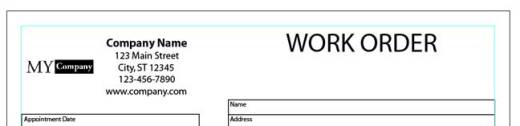 Illustrator Form Tut - Work Order Text Box
