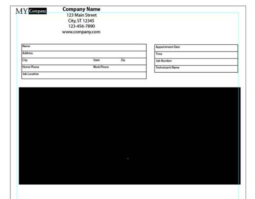 Illustrator Form Tut - Create Rectangle for Description of Work