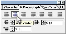Illustrator Form Tut - Align Center "Description of Work"