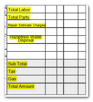 Auto Form Components - Final Totals