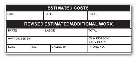 Auto Form Components - Estimated Costs