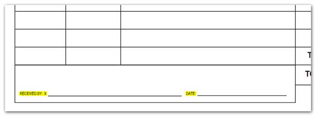 Sales Inv Form Components - Signature