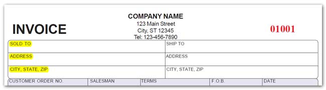 Sales Inv Form Components - Bill To