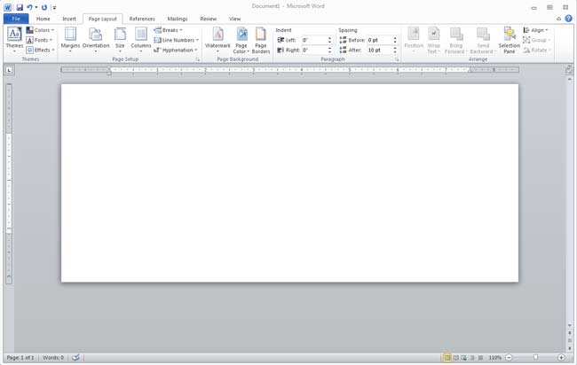 Word Env #10 Tutorial - Envelope Document in Landscape Orientation
