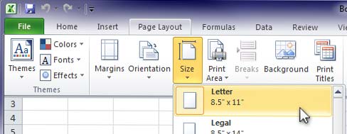 Design Invoice In Excel - Setting Up Document for Letter Size Paper