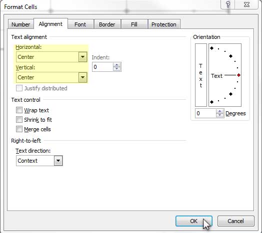 Design Invoice In Excel - Alignment for Cells F:24 - F:29