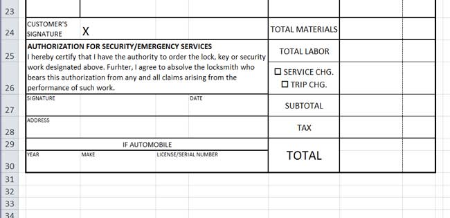 Design Invoice In Excel - Increase Size of TOTAL