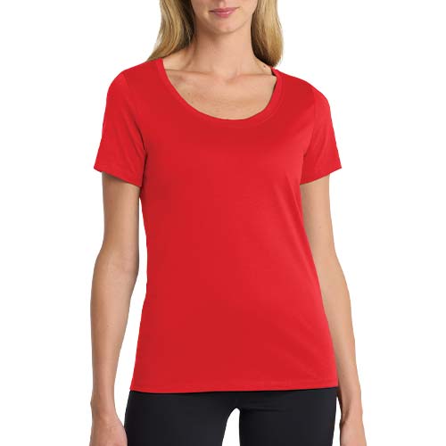 Nike Women’s Dri-FIT Cotton/Poly Scoop Neck T-Shirt