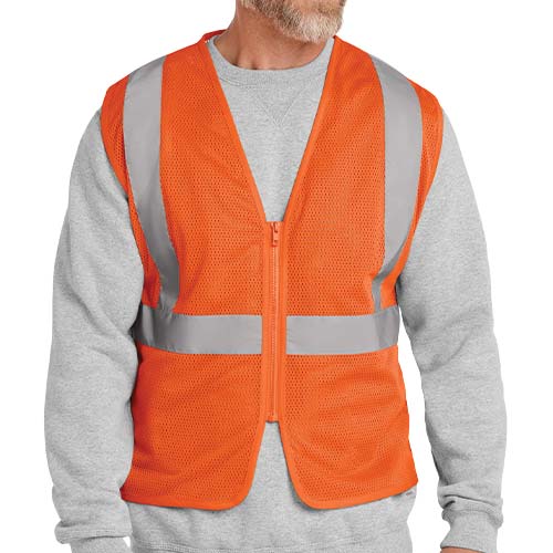 CornerStone ANSI 107 Class 2 Economy Mesh Zippered Vest