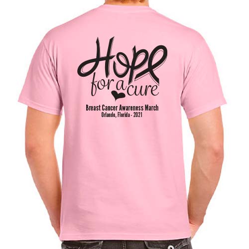 Breast Cancer Awareness Ribbon Volunteer Shirts