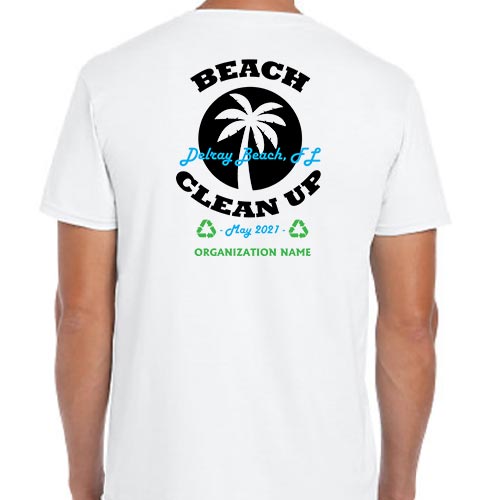 Beach Clean Up Volunteer Shirts