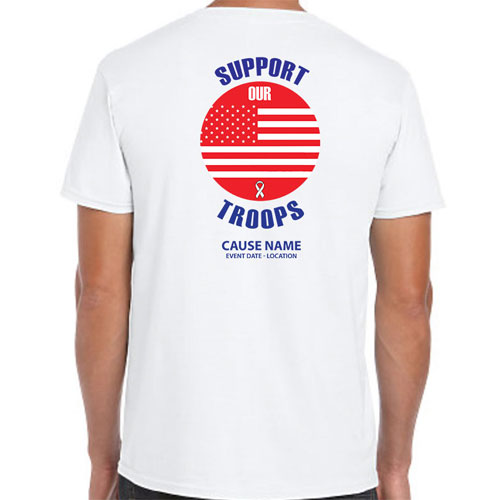 Support Our Troops Causes Volunteer Shirts – Full Color