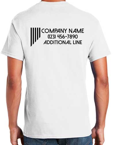 Personalized Company T-Shirts with Generic Logo