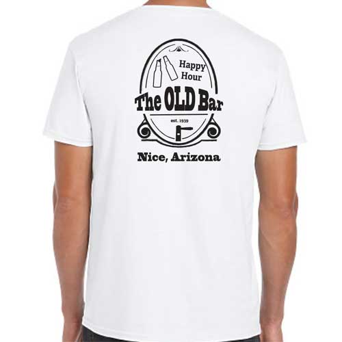 Bar Staff T-Shirt with Happy Hour Logo