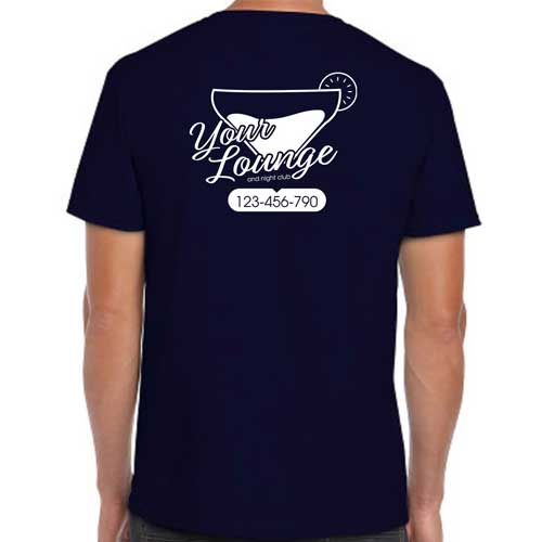 Lounge Staff T-Shirt with Cocktail Logo
