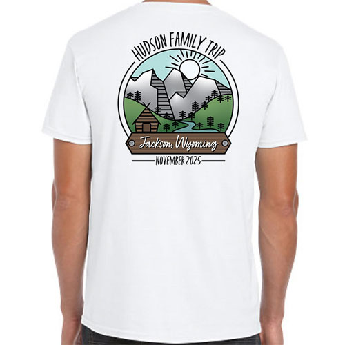 Personalized Mountain Vacation Family Shirts – Full Color